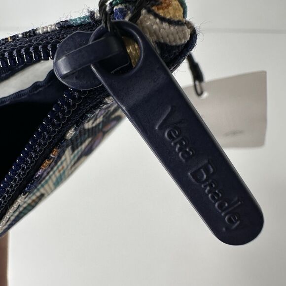 Vera Bradley Lighten Up Zip ID & Lanyard Lisbon Medallion Cool Floral Boho NEW - Picture 7 of 8